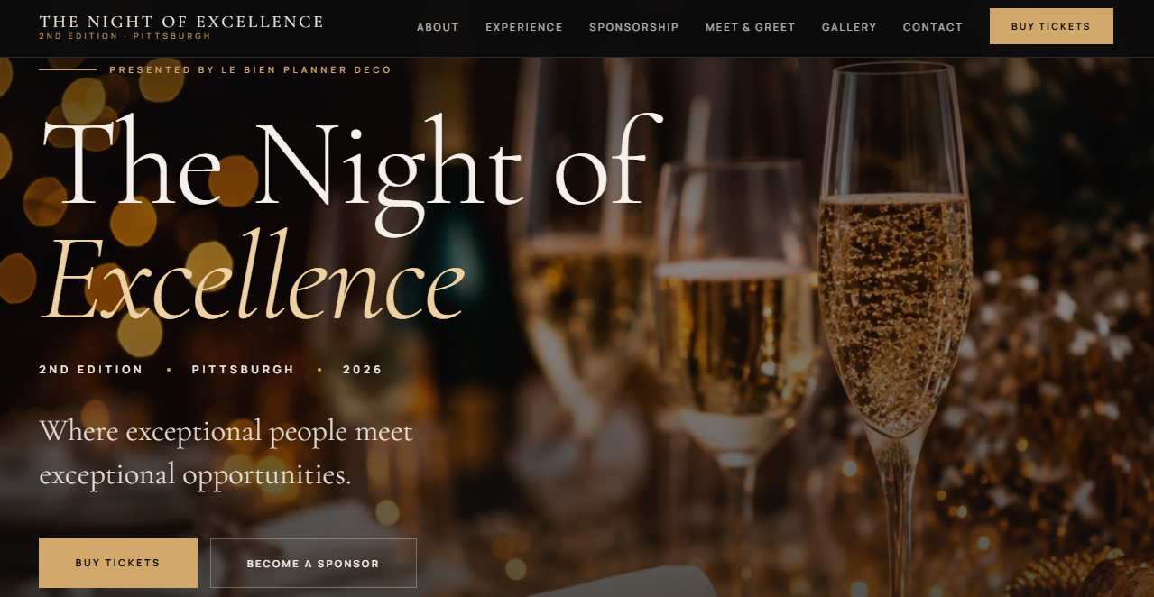 Aperçu du projet The Night of Excellence